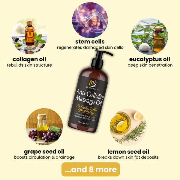 Anti-Cellulite Massage Oil Collagen + Stem Cell Infused